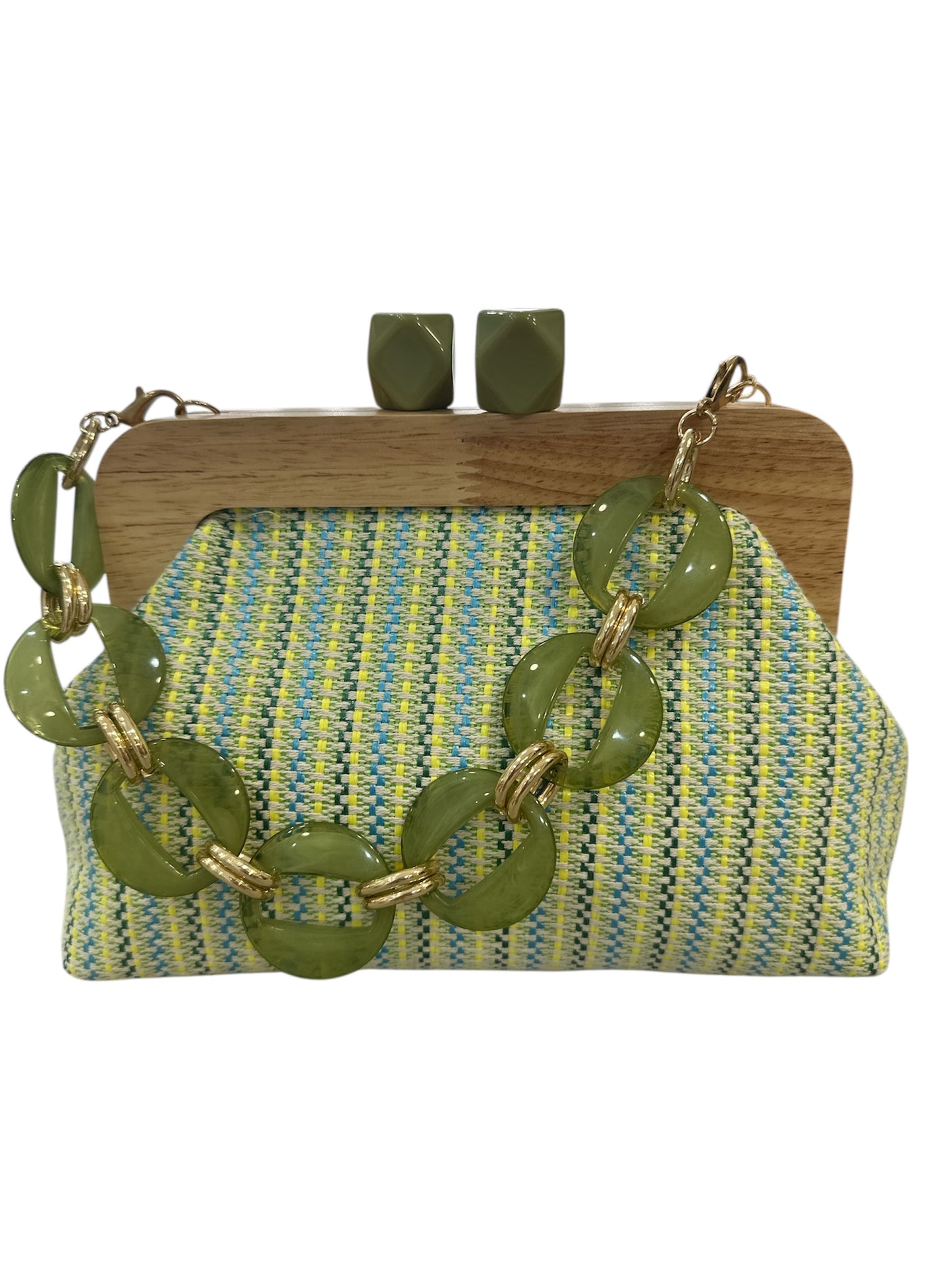 BOLSO DE MANO TRENZADO