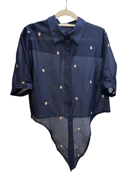CAMISA MANGA CORTA ANUDADA