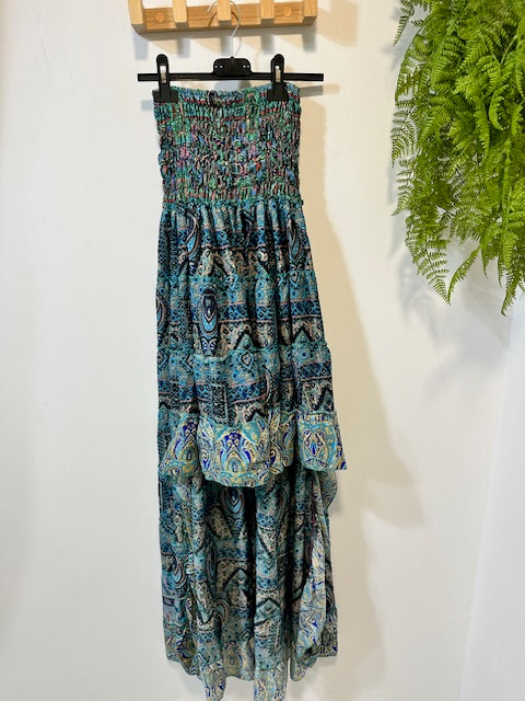 FALDA BOHO CORTA POR DELANTE