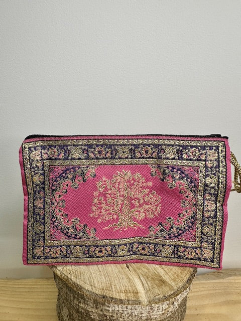 MONEDERO DE TELA CON ESTAMPADO