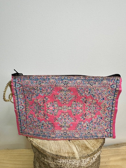 MONEDERO DE TELA CON ESTAMPADO
