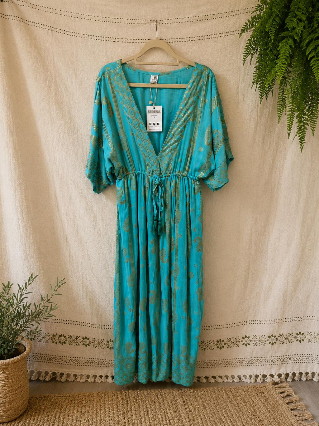 Vestido boho (Turquesa)