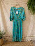 Vestido boho (Turquesa)