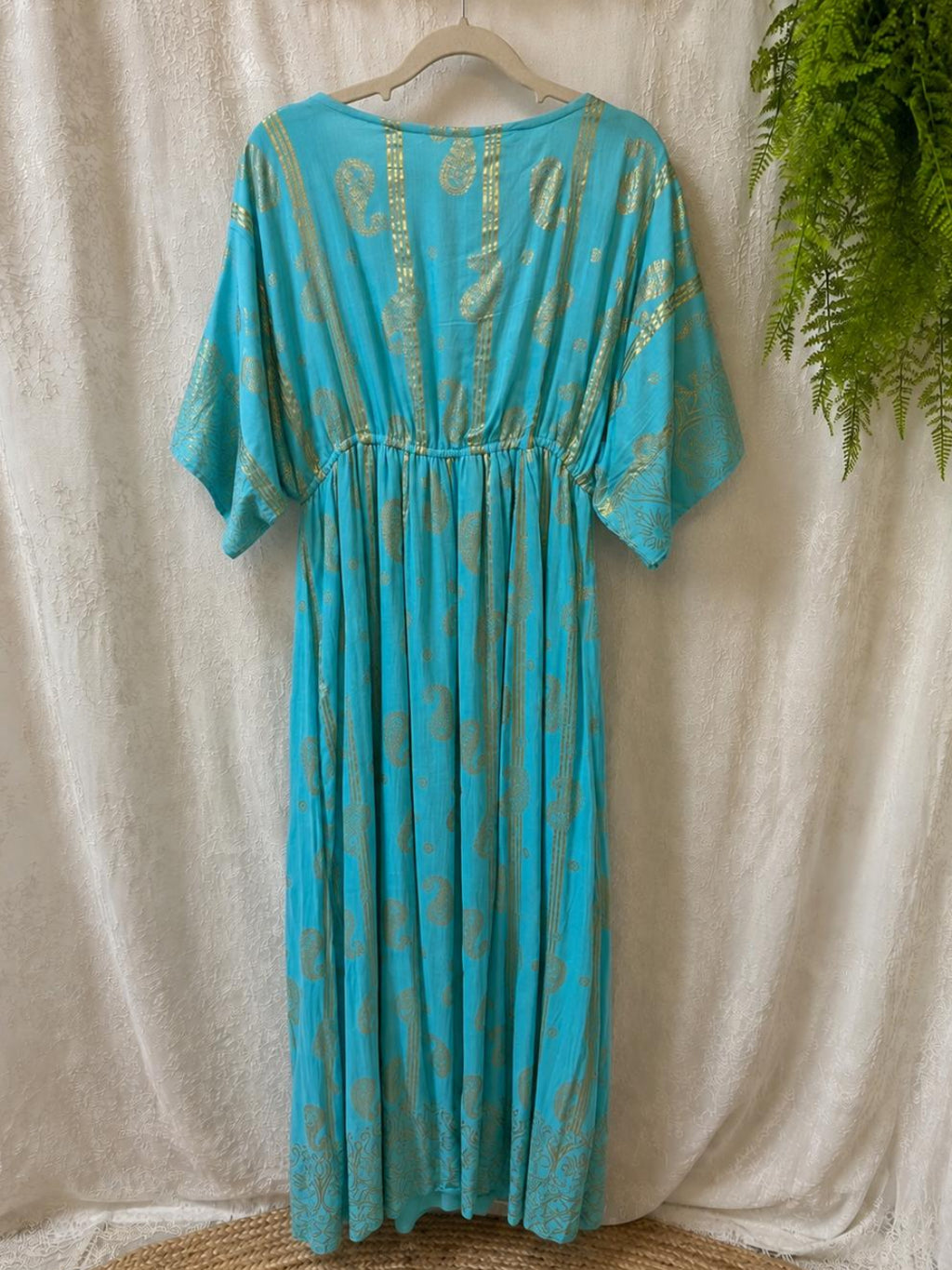 Vestido boho (Turquesa)