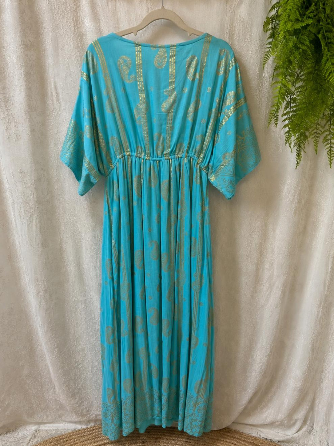 Vestido boho (Turquesa)