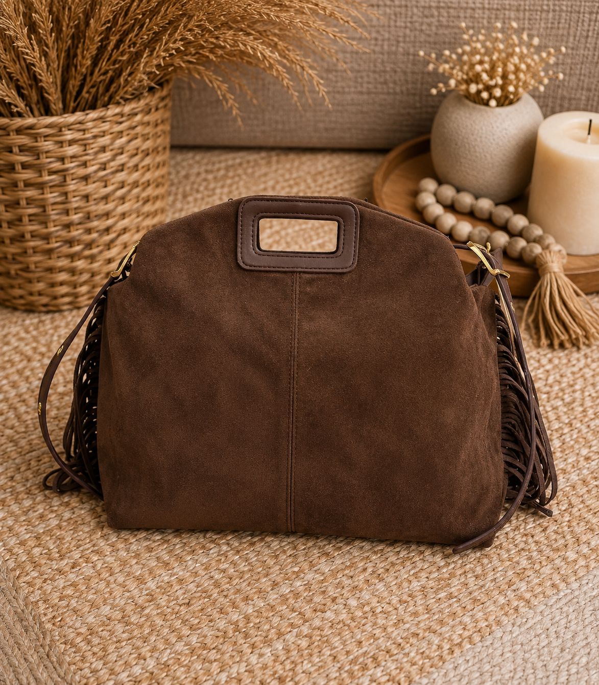 Bolso Ante con Flecos