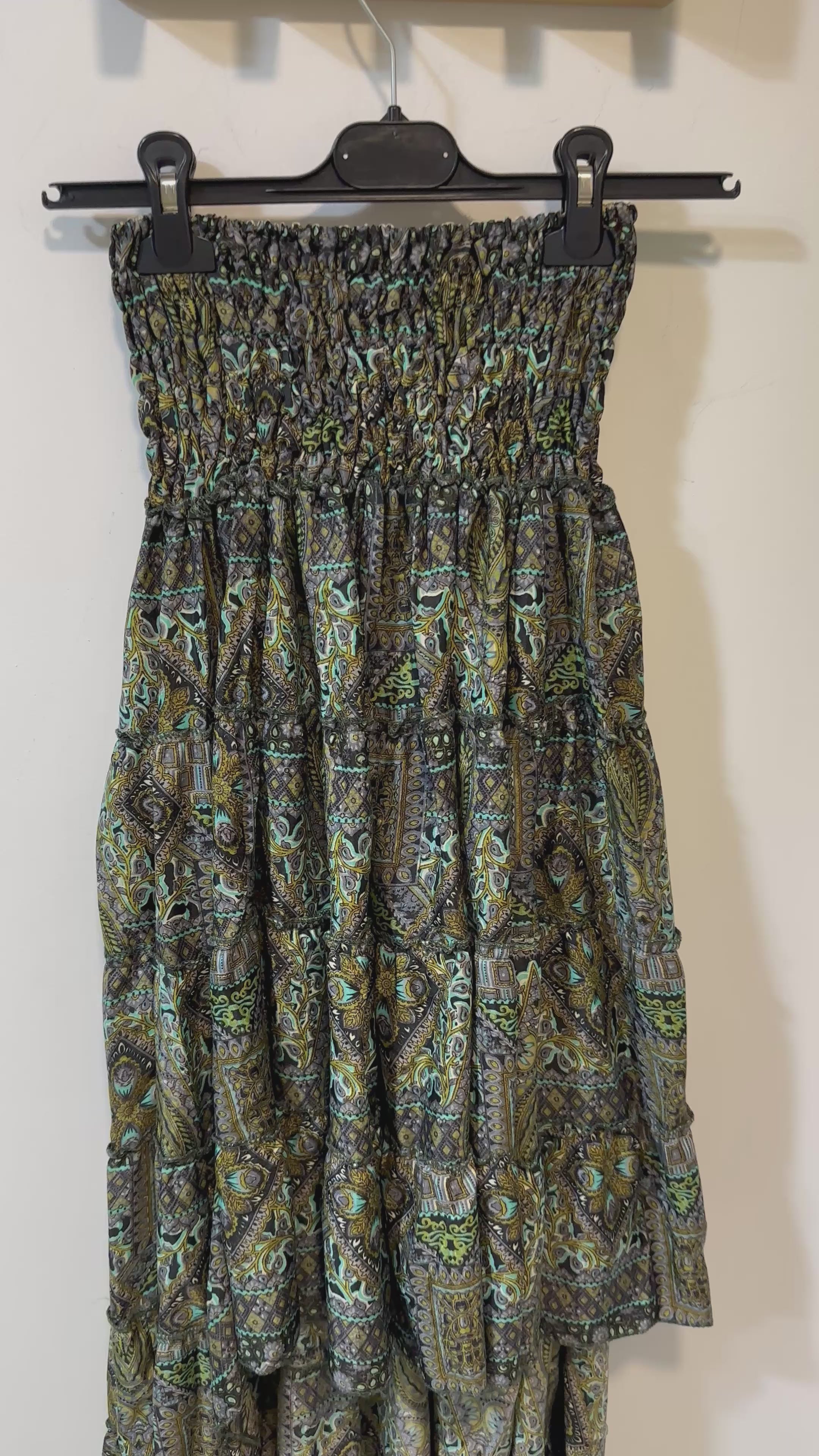 FALDA BOHO CORTA POR DELANTE